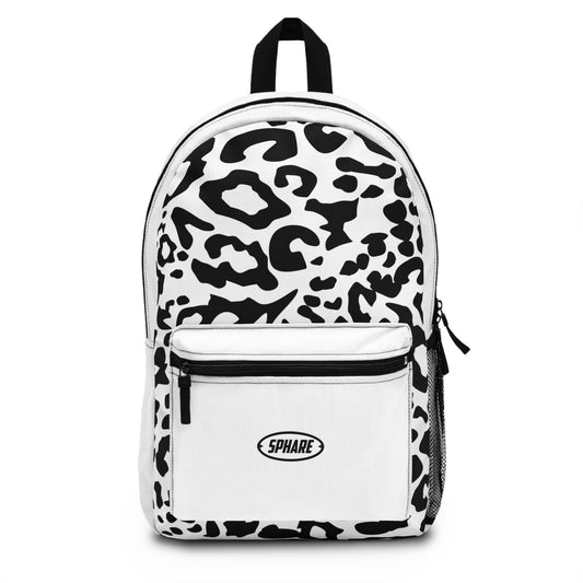 Sleek Leopard Print Backpack for Stylish On-the-Go Carrying